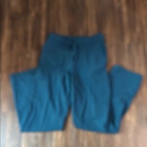 Blue Jogger Sweatpants with High Waistband
